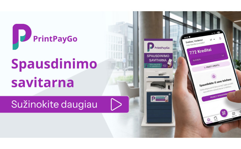 New! Self-service printing service PrintPayGo